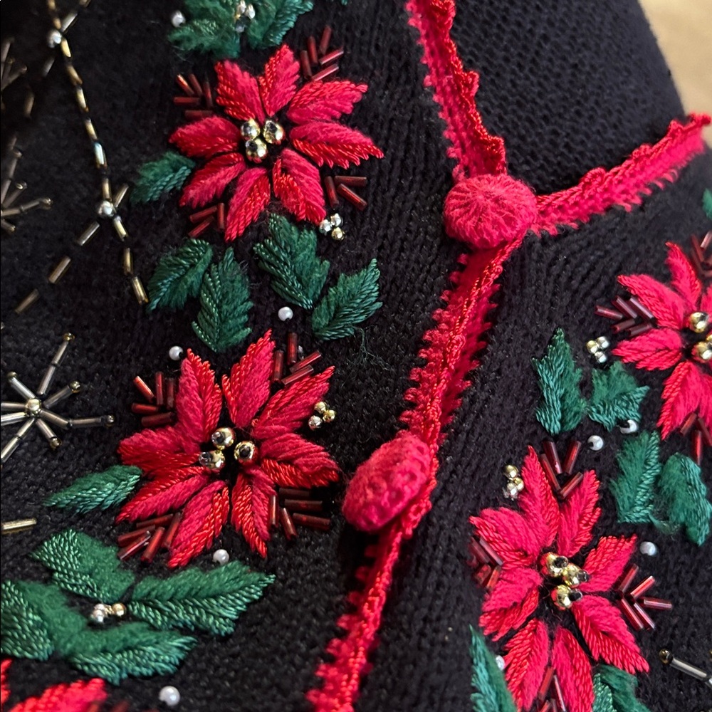 Christmas Black and Red Sweater by Work in Progress - Picture 5 of 5
